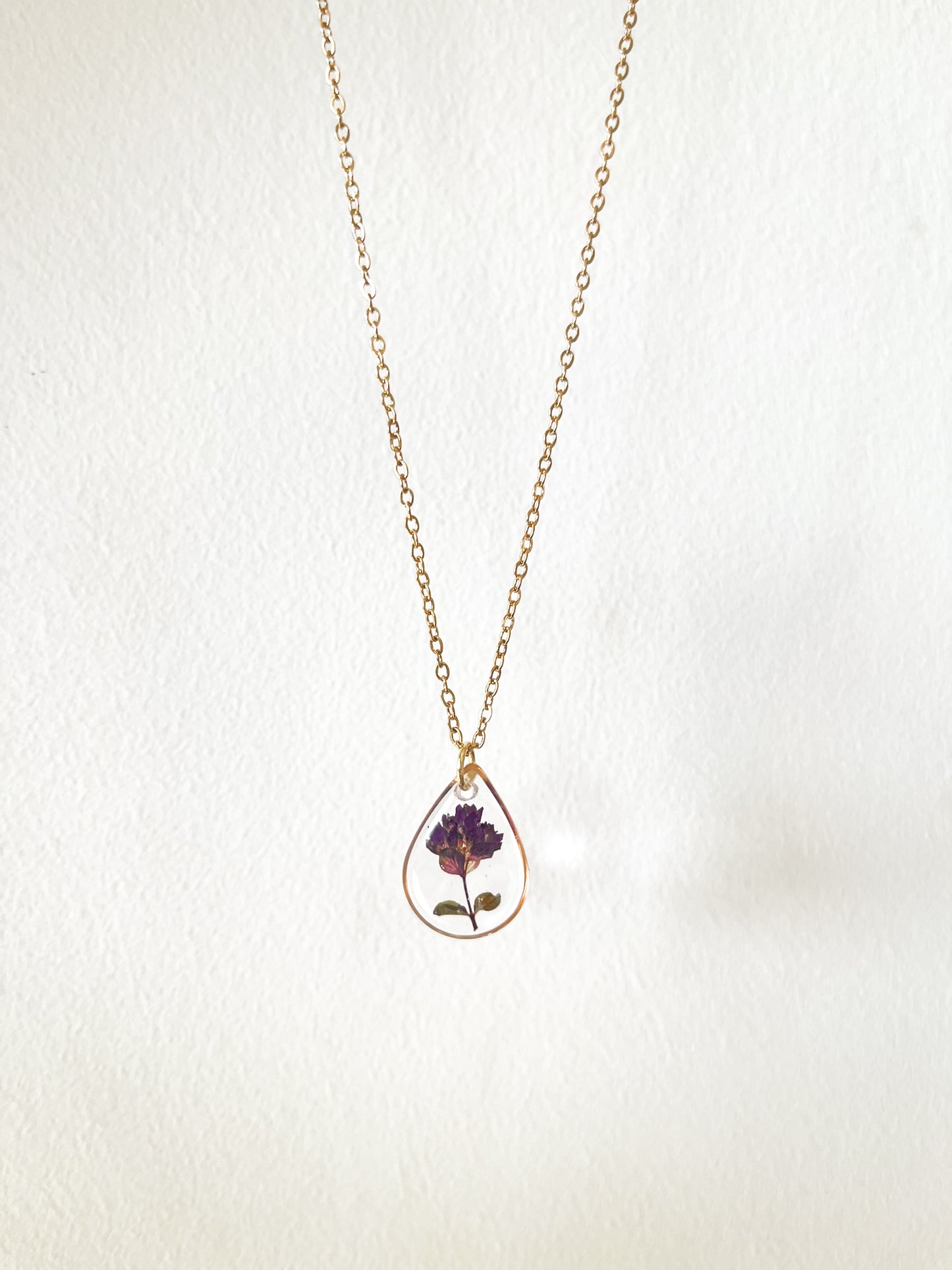 Wild Thyme Resin Necklace