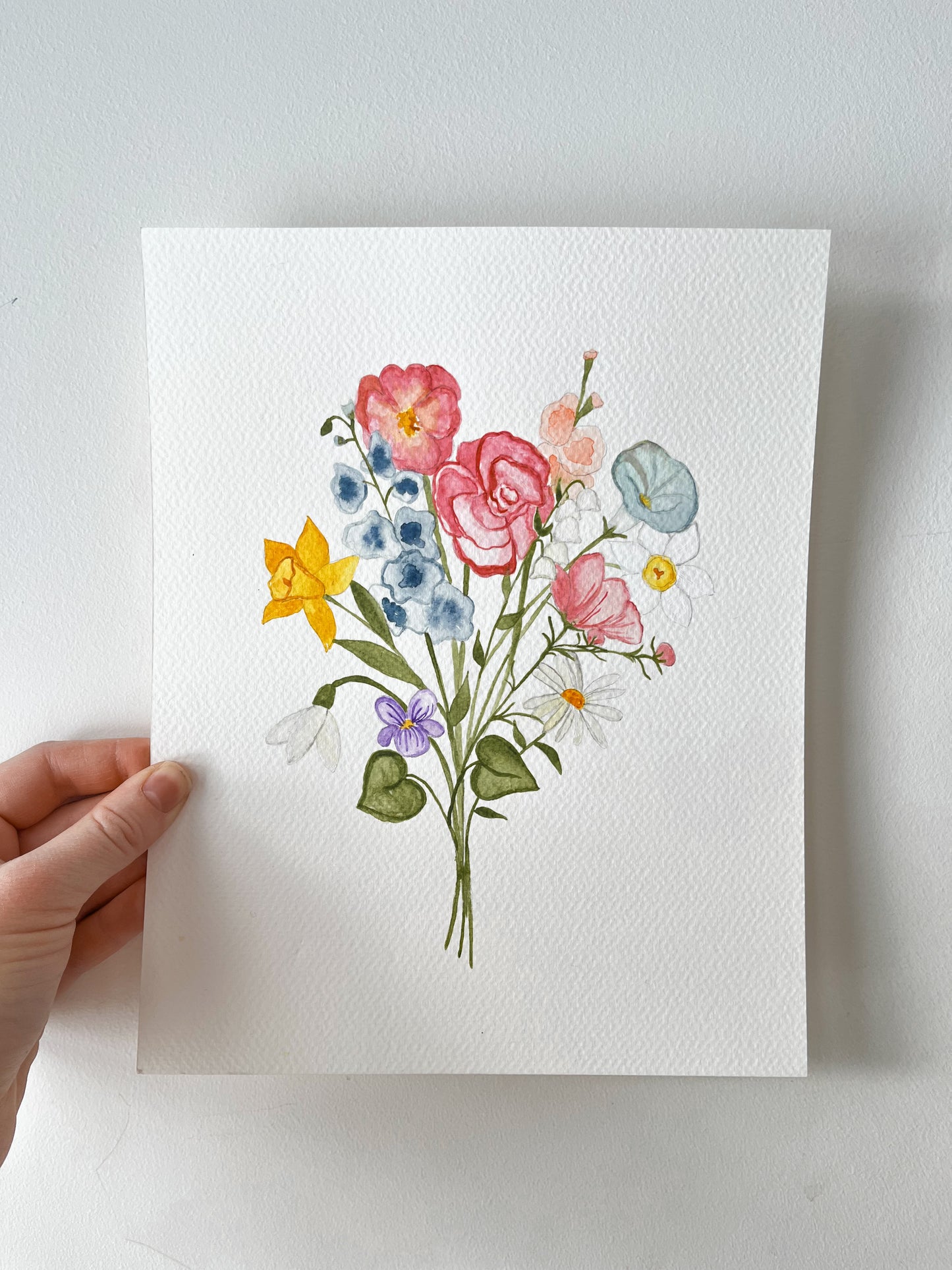 Birth Flower Family Paintings