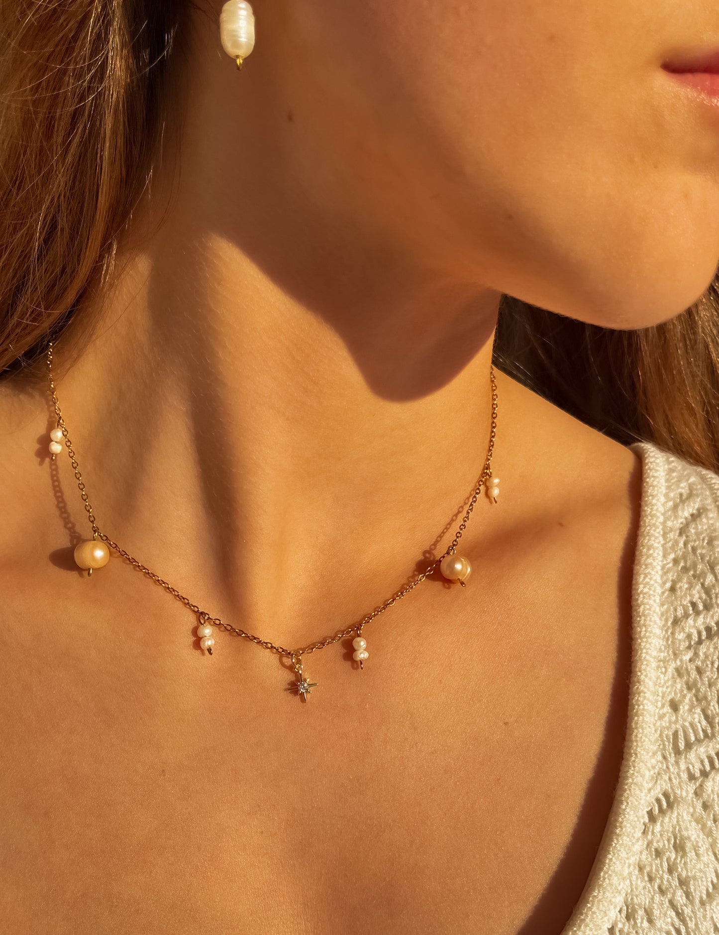 "Starry Sea" Freshwater Pearl Necklace