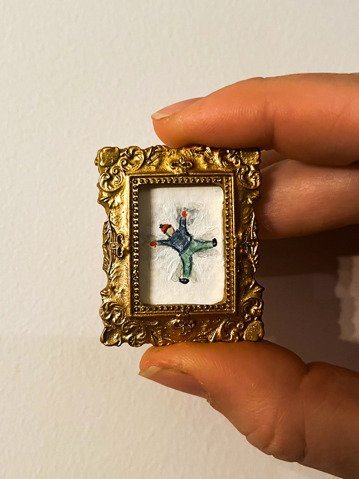 "Making Snow Angels" Magnet