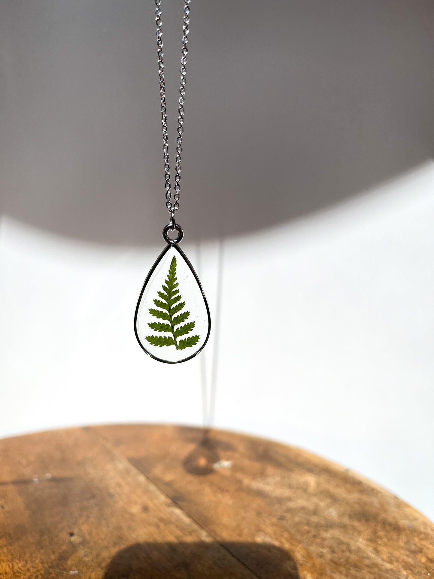 Fern Resin Necklace