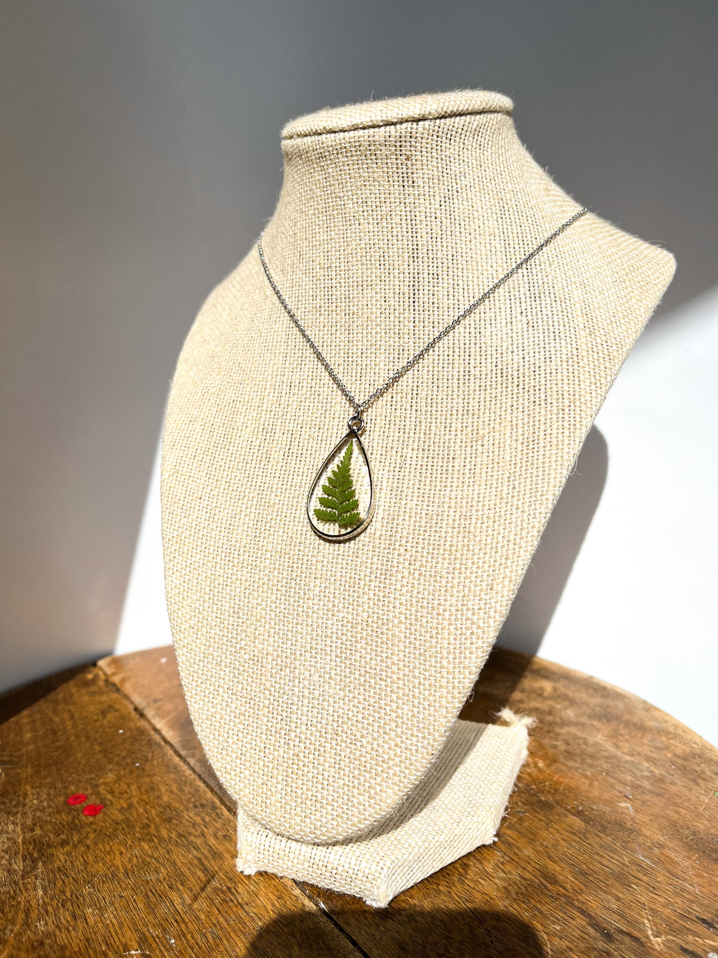 Fern Resin Necklace