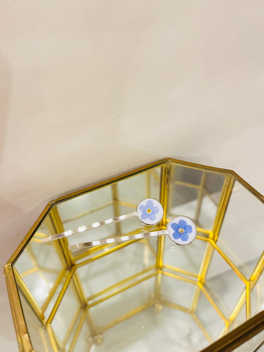 Forget-Me-Not Hairpins