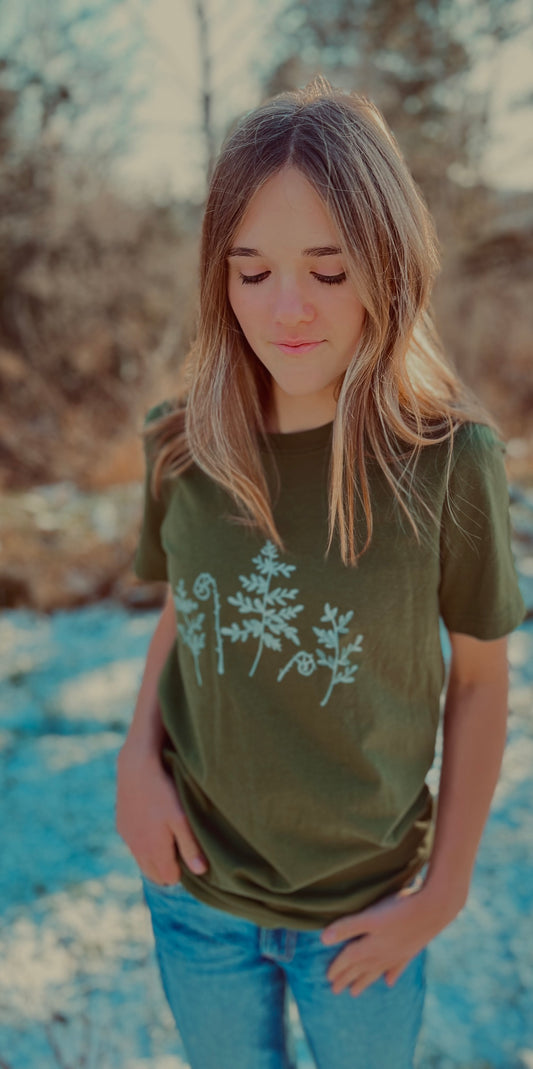"Frosted Fern" Tee