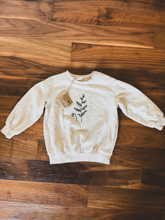 "Fern and Fiddlehead" Baby Sweater