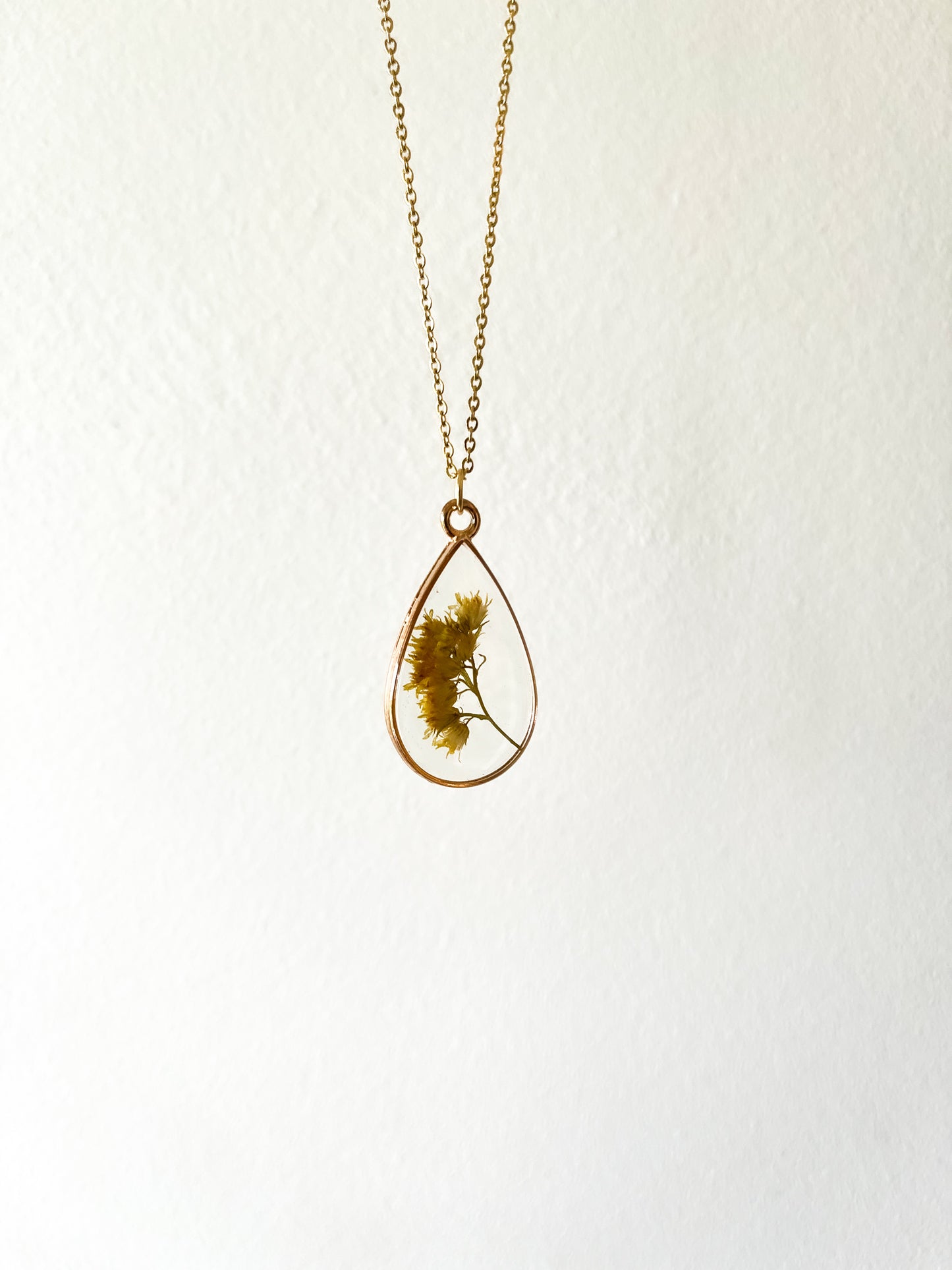 Goldenrod Resin Necklace