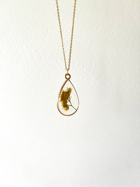 Goldenrod Resin Necklace