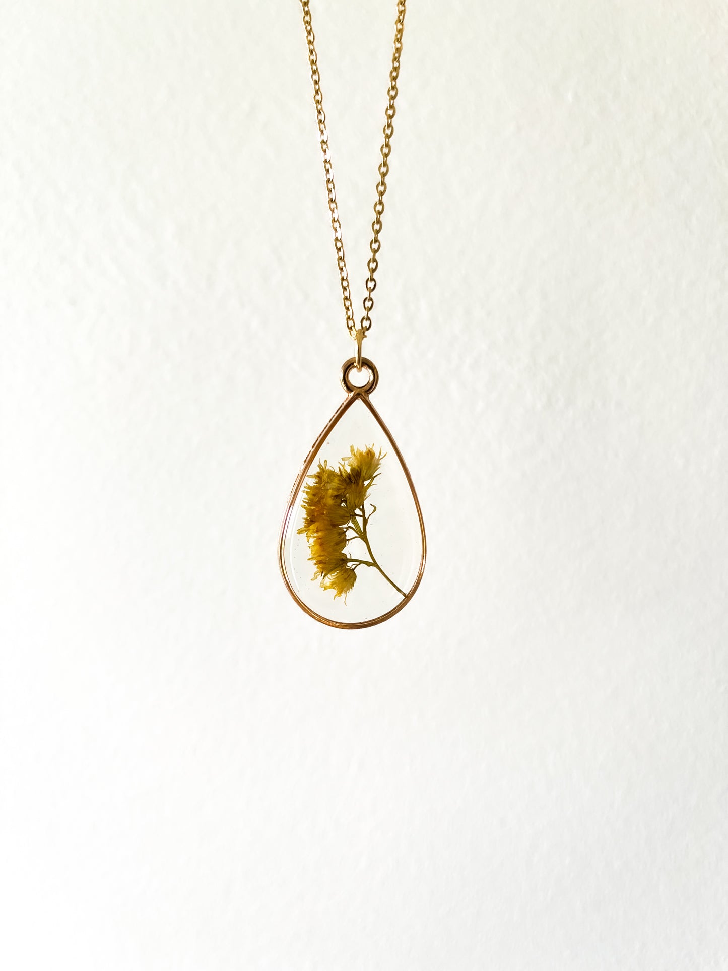 Goldenrod Resin Necklace