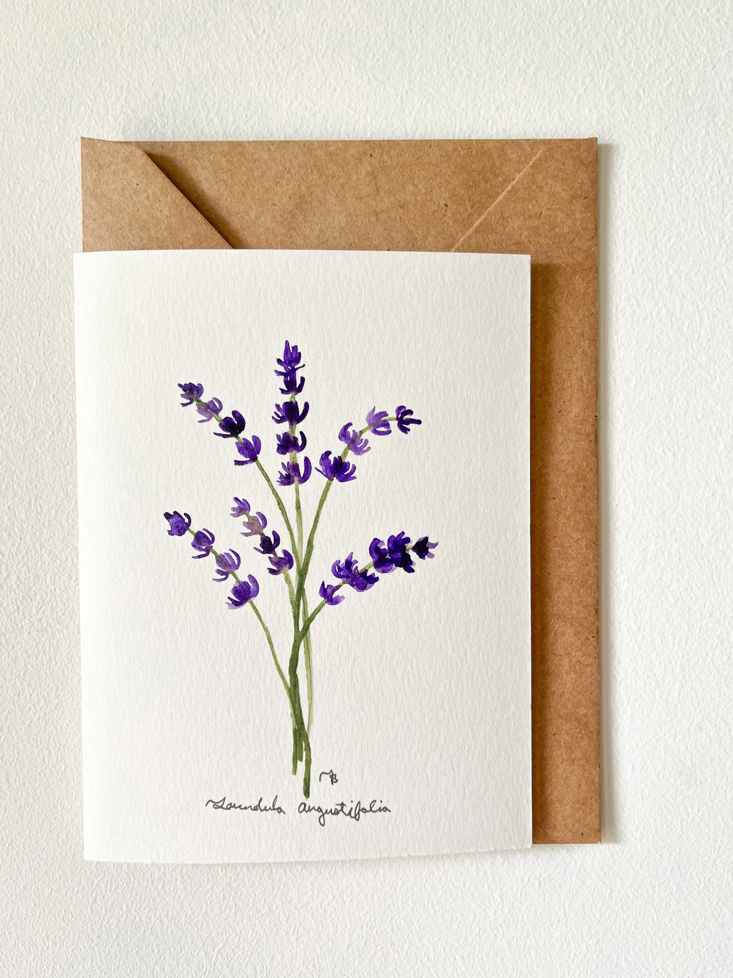 Lavender Watercolour Card