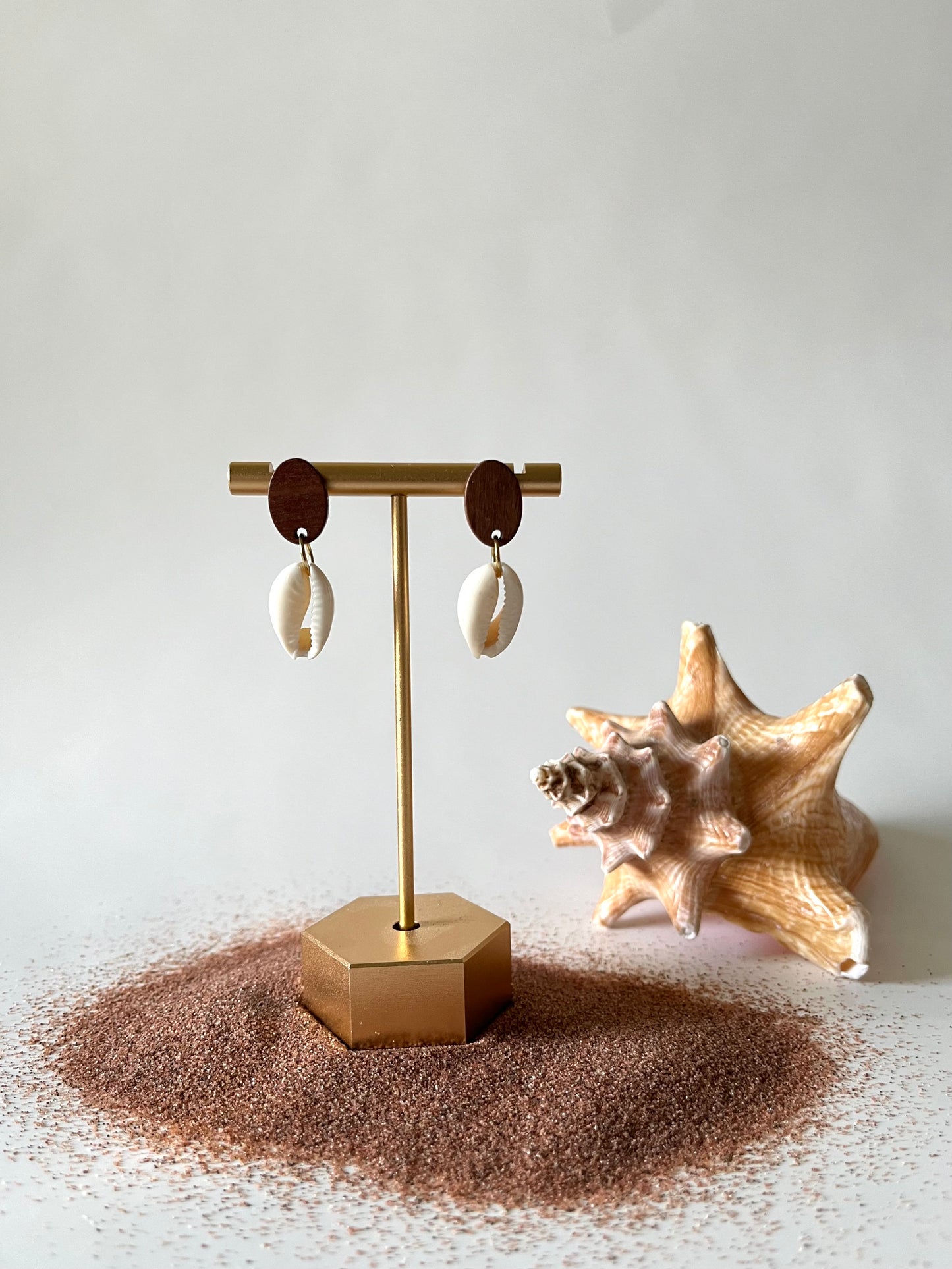 Cowrie Shell Beach Earrings