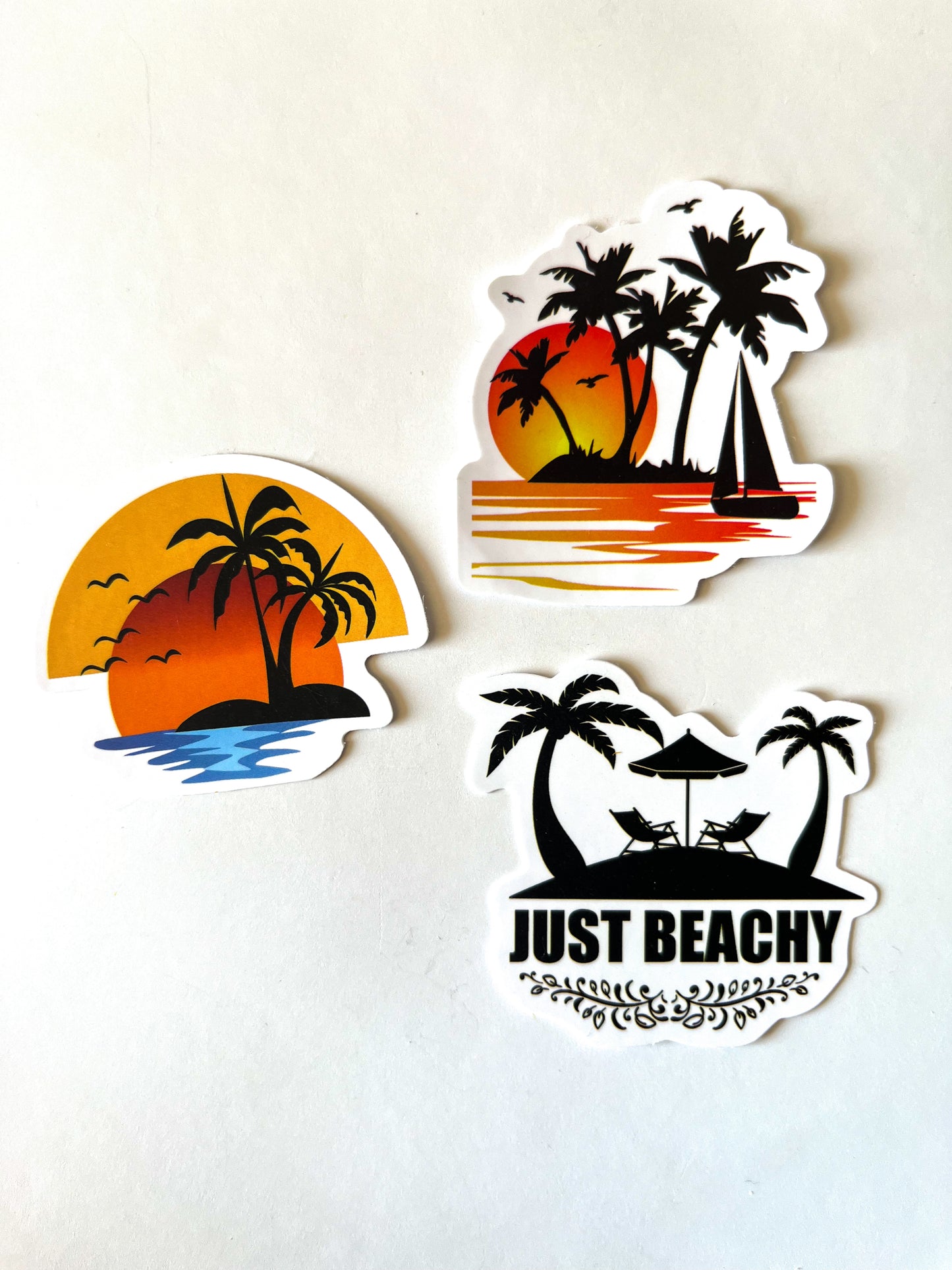 Beach Water Bottle Stickers