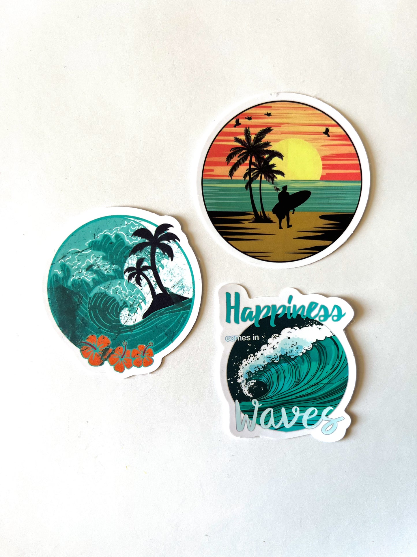 Beach Water Bottle Stickers