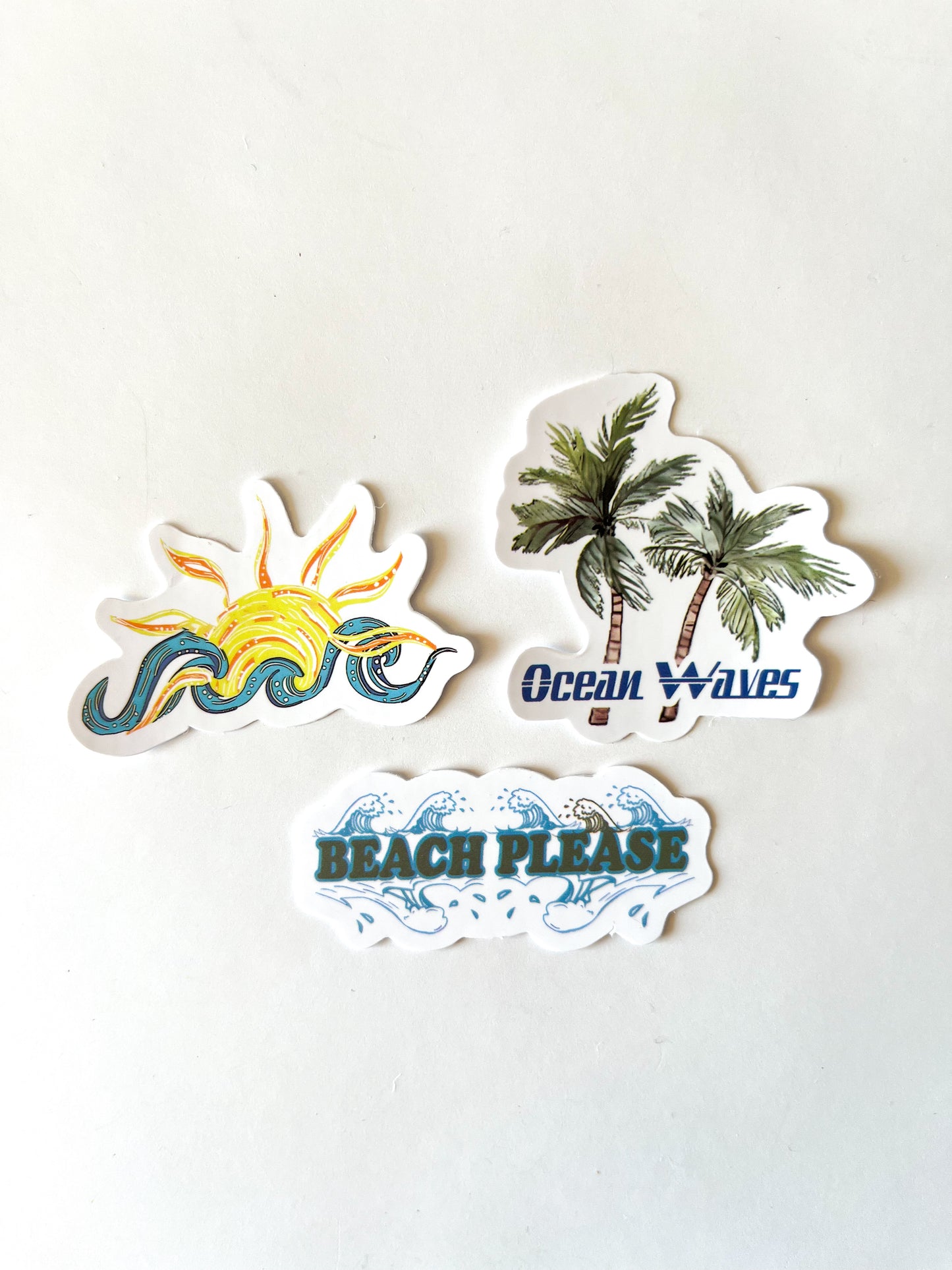 Beach Water Bottle Stickers